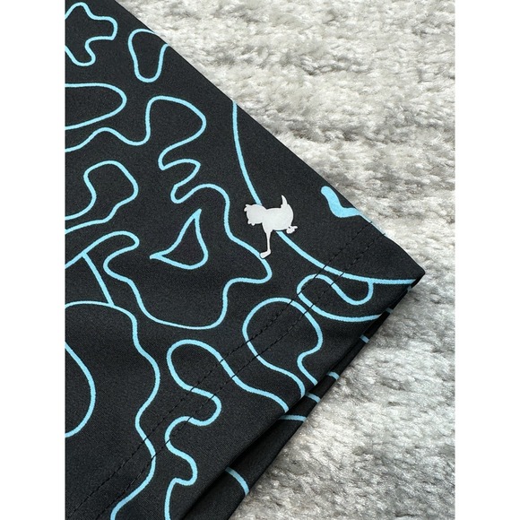 Bad Birdie Bound Polo Shirt Mens Large Black Smiley Face Performance Golf - Picture 2 of 11